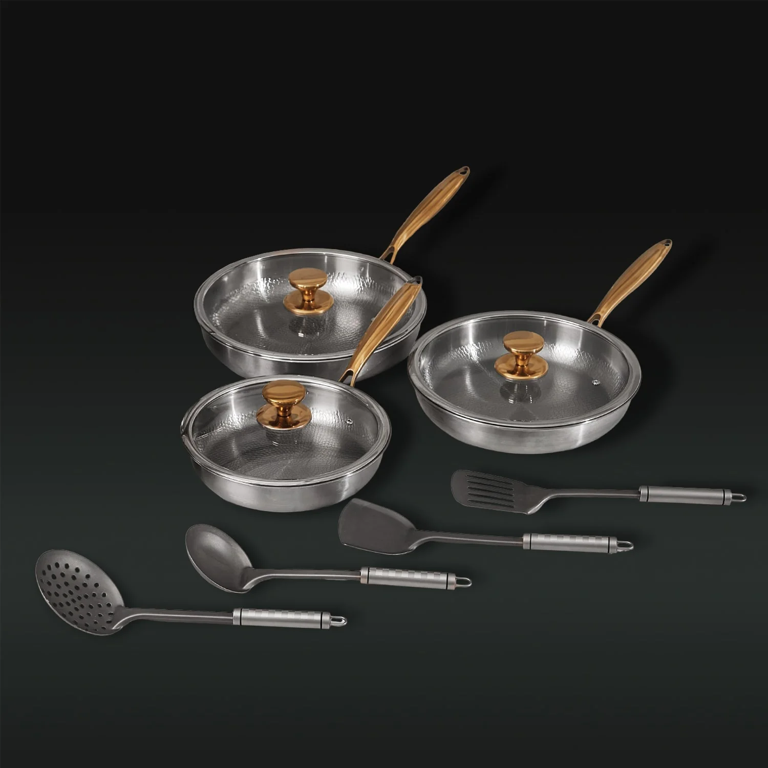 Pure Titanium Classic Pan Trio Set (10 Piece)